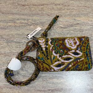NEW Vera Bradley canvas Zip ID Lanyard